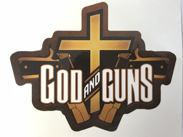 God and Guns Vinyl Stickers