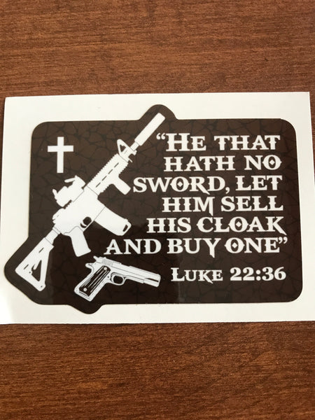 Luke 22:36 Sticker